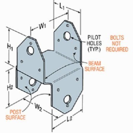 SIMPSON STRONG-TIE G185 4x4 Post Cap ZMax BC4Z-R